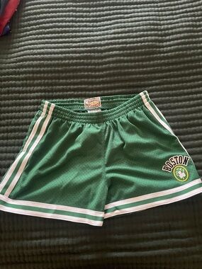 Mitchell & Ness Boston Celtics Green Womens Athletic Shorts